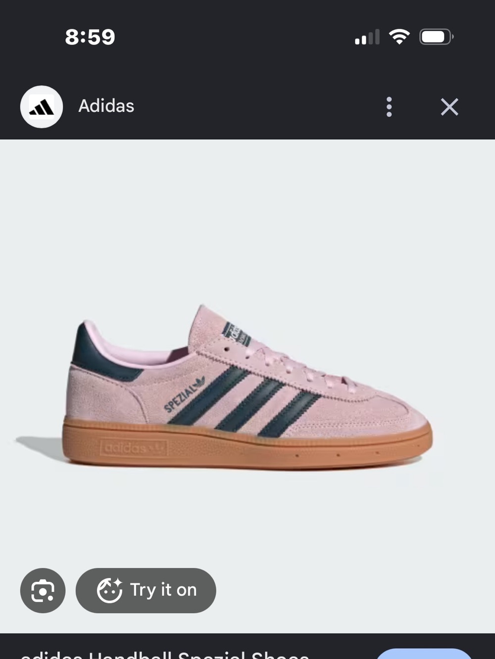 adidas Women’s Handball Spezial Sneakers — Clear Pink / Arctic Night / Gum